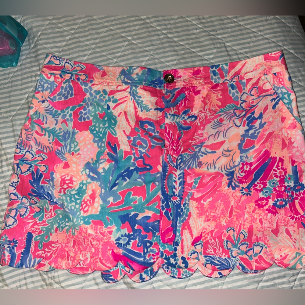BNWOT Lilly Pulitzer Light Pascha Aquadesiac Skort. Size 12.